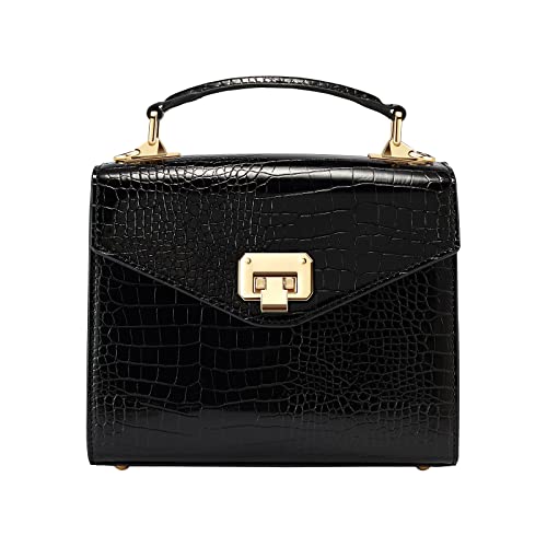 VICTORIA HYDE Damen Top Handle Handtasche Satchel Geldbörsen Square Crossbody Taschen, Dark von VICTORIA HYDE