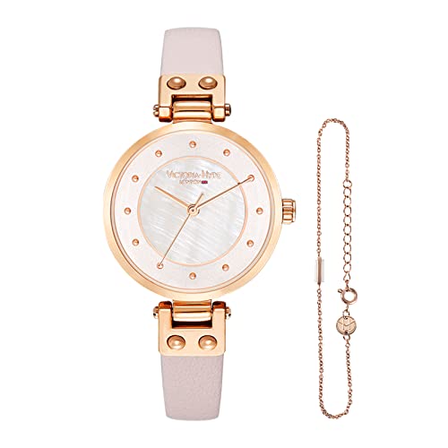 VICTORIA HYDE Damenuhr Damen Analog Quarz Armbanduhr mit Edelstahlarmband Rose Gold Damen Uhren (Rosa) von VICTORIA HYDE