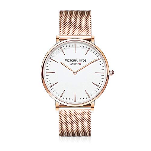 VICTORIA HYDE Herren Damen Unisex Uhr Analoges Quarzwerk Edelstahl Mesh Band von VICTORIA HYDE