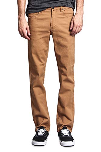 VICTORIOUS Herren Slim Fit Farbige Jeans, Weizen, 32W / 30L VICTORIOUS Herren Slim Fit Farbige Jeans, Weizen, 32W / 30L von VICTORIOUS