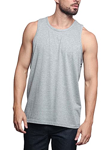 VICTORIOUS Solid Color Long Length Curved Saum Tank Top - Mehrfarbig - Mittel von VICTORIOUS