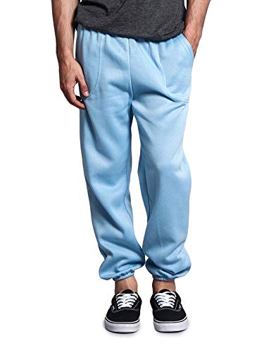 Victorious Herren Basic Fleece Jogger Sweatpants - Blau - Groß von VICTORIOUS