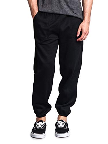 Victorious Herren Basic Fleece Jogger Sweatpants - Schwarz - 3X-Groß von VICTORIOUS