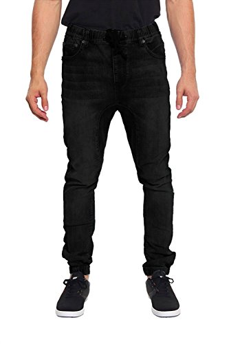 Victorious Herren Jeans Hose im Schritt - Schwarz - 3X-Groß von VICTORIOUS