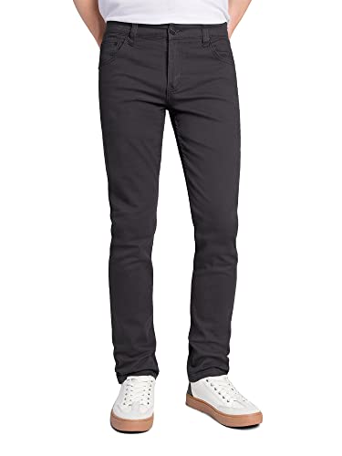 Victorious Herren Skinny Fit Color Stretch Jeans - Grau - 30W / 32L von VICTORIOUS