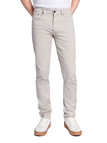 Victorious Herren Skinny Fit Color Stretch Jeans - Grau - 32W / 30L von VICTORIOUS