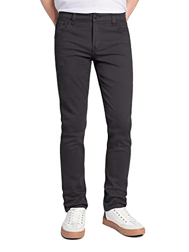 Victorious Herren Skinny Fit Color Stretch Jeans - Grau - 36W / 30L von VICTORIOUS