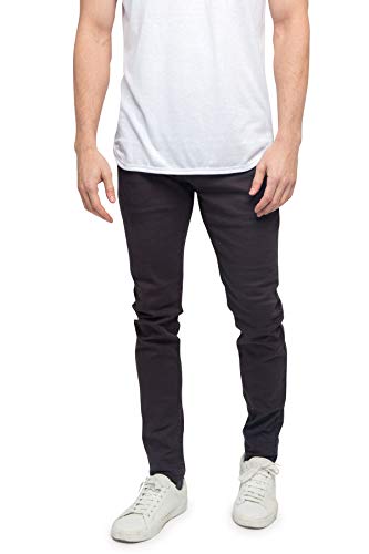 Victorious Herren Skinny Fit Color Stretch Jeans - Grau - 40W / 30L von VICTORIOUS
