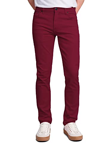 Victorious Herren Skinny Fit Color Stretch Jeans - Violett - 28W / 30L von VICTORIOUS