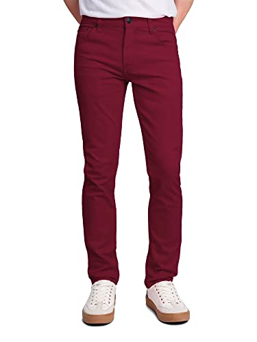 Victorious Herren Skinny Fit Color Stretch Jeans - Violett - 34W / 34L von VICTORIOUS
