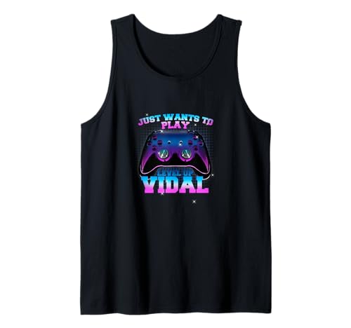 Herren VIDAL - LEVEL UP mit Controller: WILL NUR SPIELEN Tank Top Herren VIDAL - LEVEL UP mit Controller: WILL NUR SPIELEN Tank Top von VIDAL Sohn Enkel Geburtstag Geschenkideen