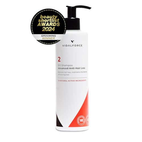 VidalForce Shampoo Gegen Haarausfall XXL 400ml I DHT-Blockierung Mit Saw Palmetto Und 14 Natürlichen Wirkstoffen I Für Männer & Frauen von VIDALFORCE