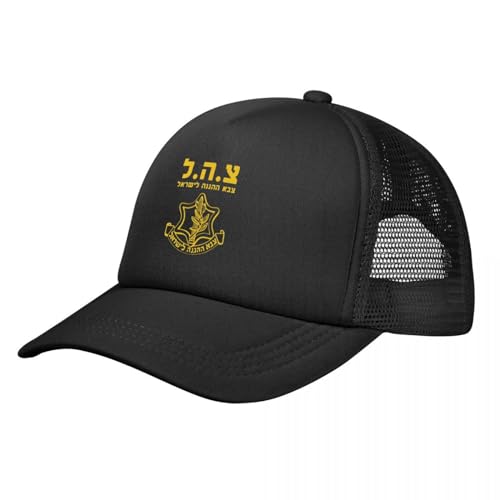 Baseballmütze IDF Israel Defense Forces Trucker Hut Unisex Hip-Hop Militär Armee Hut Sonnenhut Verstellbare Snapback-Kappen Mesh Baseballmütze Herbst von VIDOJI