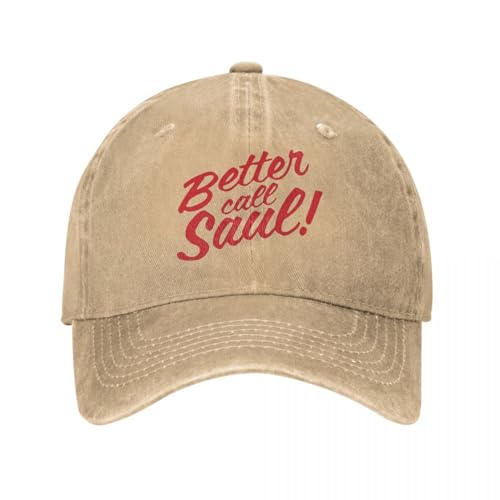 Hut Mode Hip Hop Better Call Saul Merch Unisex Baseballkappe Vintage Distressed Denim Hut Vintage Outdoor Sommer Verstellbare Snapback-Kappe Geburtstagsgeschenk von VIDOJI