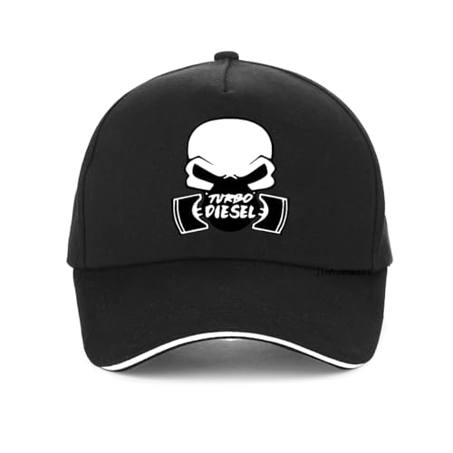 Unisex-Baseballkappe Turbo Diesel Power Truck Hochwertige Baseballkappe männliche Marke Totenkopf Mann Hut Sommer Belüftung Snapback Hüte von VIDOJI