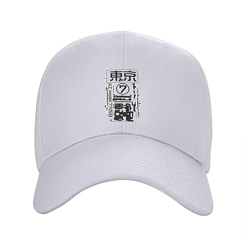 VIDOJI Baseballkappe Japanisch Tokio Techwear Baseballkappe Männer Frauen Verstellbare Zukunft Tech Street Wear Stil Papa Hut Sport Snapback Caps Sommer Hüte von VIDOJI