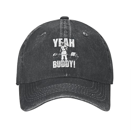 VIDOJI Hut Mode Hip Hop ja Kumpel Männer Baseballkappe Gym Fit Fitness Bodybuilding Distressed Denim Hut lässig Outdoor Snapback Cap Geburtstagsgeschenk von VIDOJI