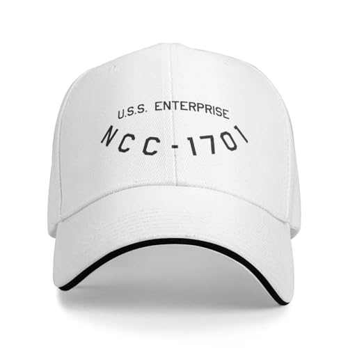 VIDOJI Unisex-Baseballkappe Design Starship Registry USS Enterprise NCC-1701 Zeug Männer Frauen Trucker Mütze Mode Snapback Cap Geschenk von VIDOJI