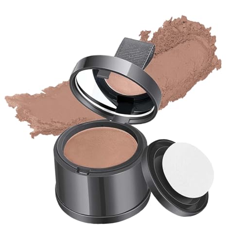 VIDSTW Ansatzpuder Haarpuder Männer Frauen Haarpuder Ansatz Hair Powder für Haaransatz Kaschieren, Graue Haare Abdecken (Hellbraun) von VIDSTW