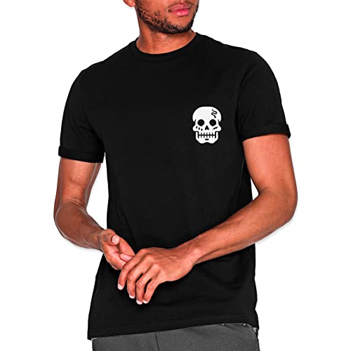 VIENTO Snake Skull Herren T-Shirt (as3, Alpha, m, Regular, Regular, Schwarz) von VIENTO