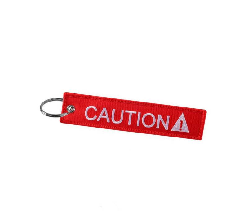 Schlüsselband Lanyard Wristband Schlüsselanhänger "Caution" - Vorsicht Achtung Warnung Performance Jdm Tuning Teile Zubehör von VIERENGEL