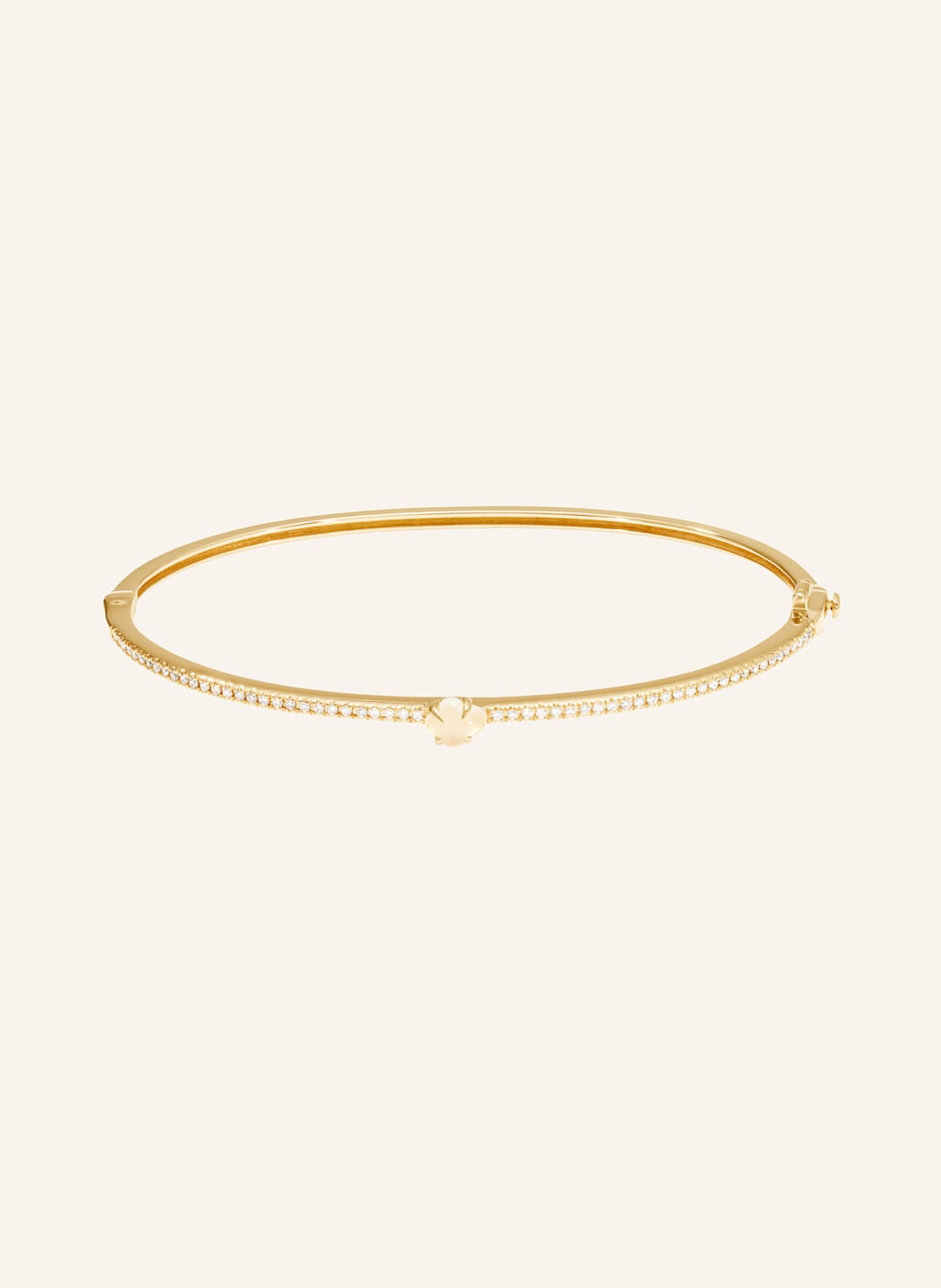 Vieri Armreif Wolke Milchquarz Brillant Pavé gold von VIERI