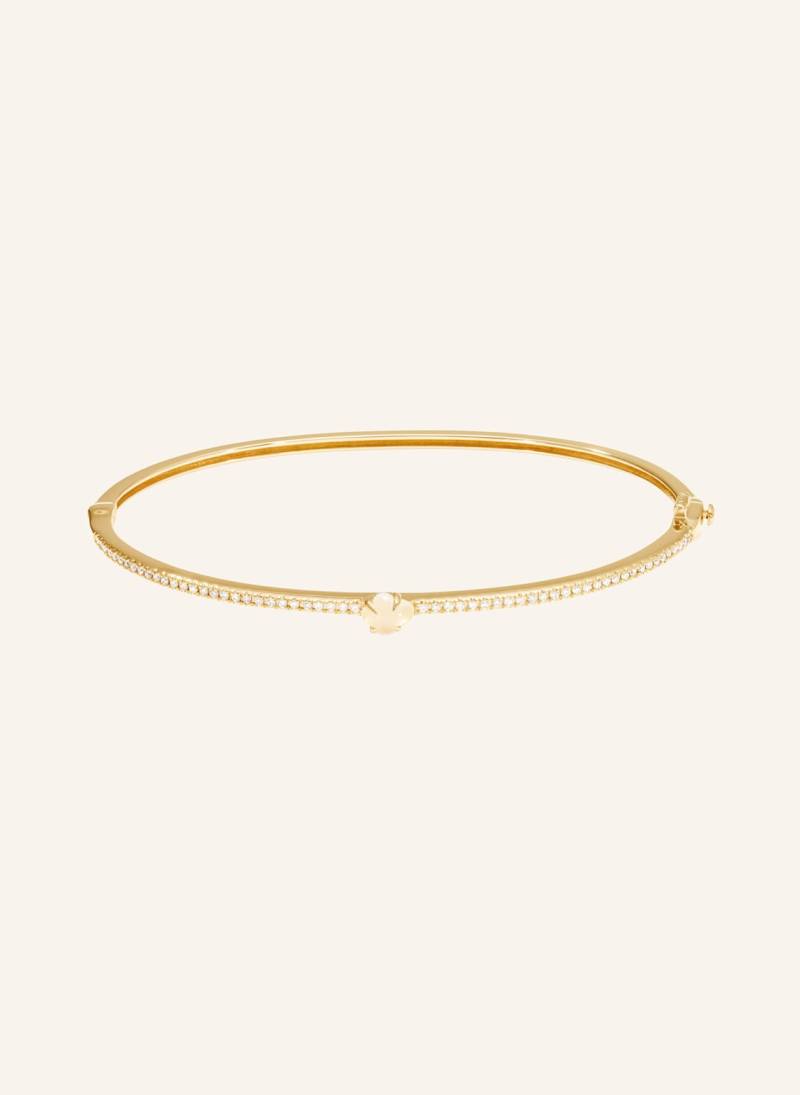 Vieri Armreif Wolke Milchquarz Brillant Pavé gold von VIERI