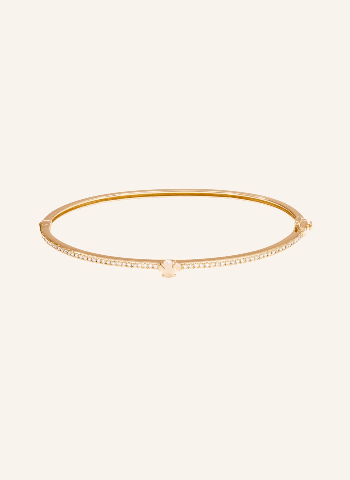 Vieri Armreif Wolke Milchquarz Brillant Pavé rosegold von VIERI