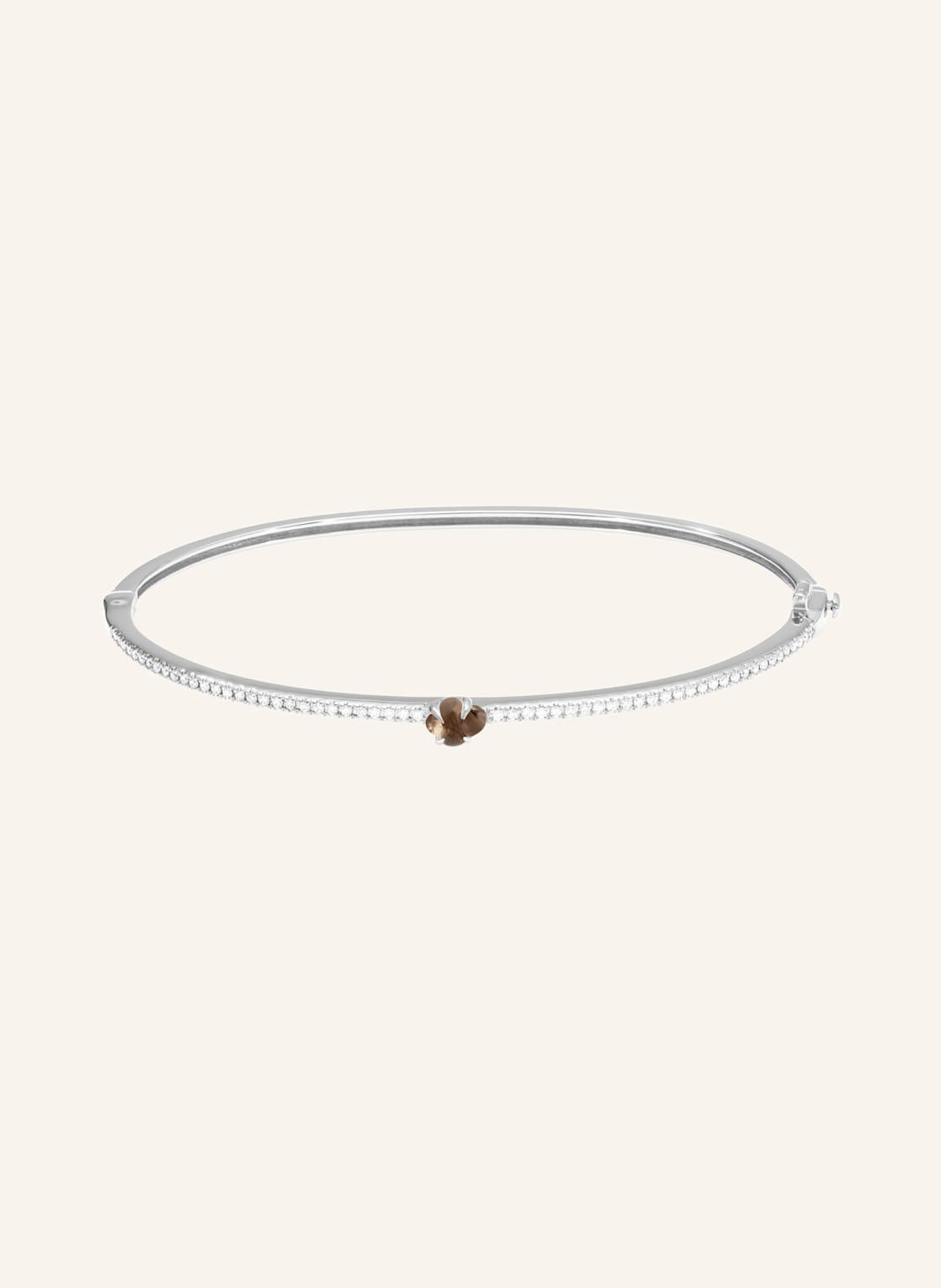 Vieri Armreif Wolke Rauchquarz Brillant Pavé silber von VIERI