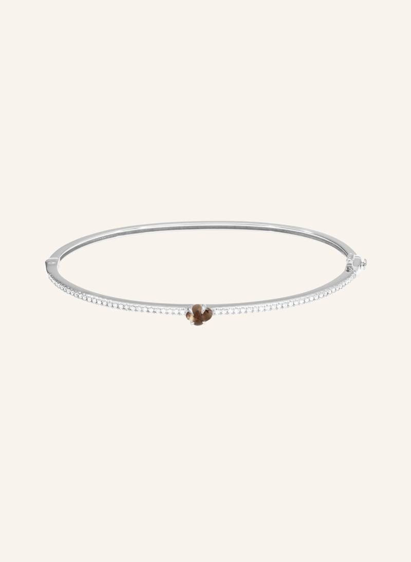 Vieri Armreif Wolke Rauchquarz Brillant Pavé silber von VIERI