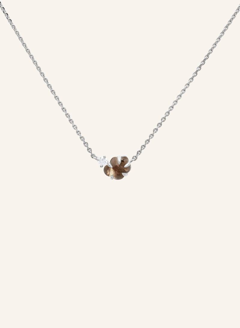 Vieri Kette Wolke Rauchquarz Brillant silber von VIERI