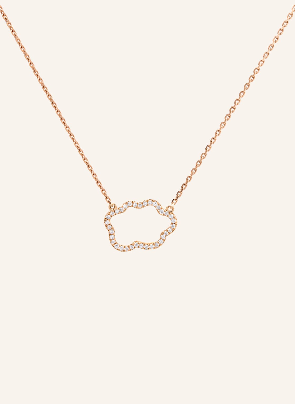 Vieri Kette Wolke Silhouette Brillanten rosegold von VIERI