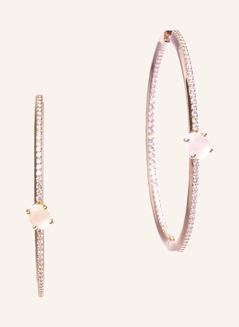 Vieri Ohrring Wolke Milchquarz Brillant Pavé rosegold von VIERI