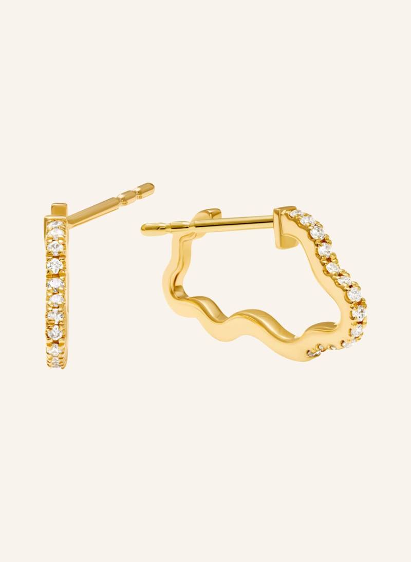 Vieri Ohrring Wolken Brillanten Pavé Klein gold von VIERI