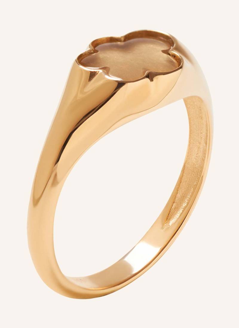 Vieri Ring Wolke Flach Milchquarz rosegold von VIERI