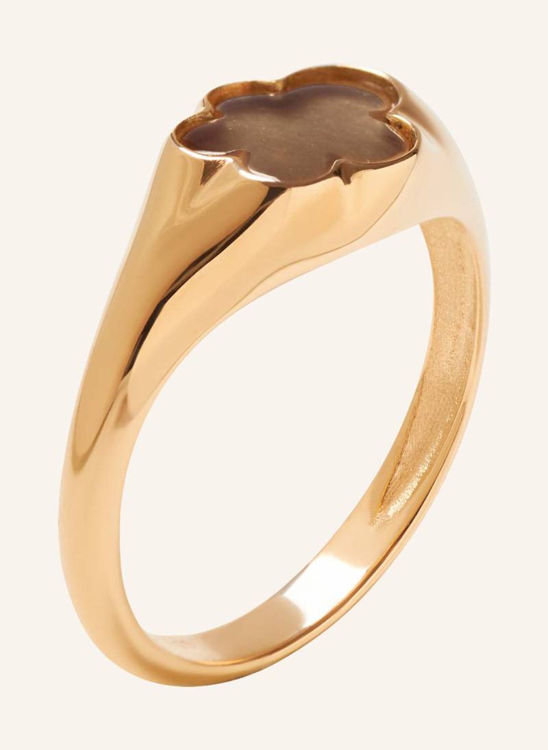 Vieri Ring Wolke Flach Rauchquarz rosegold von VIERI