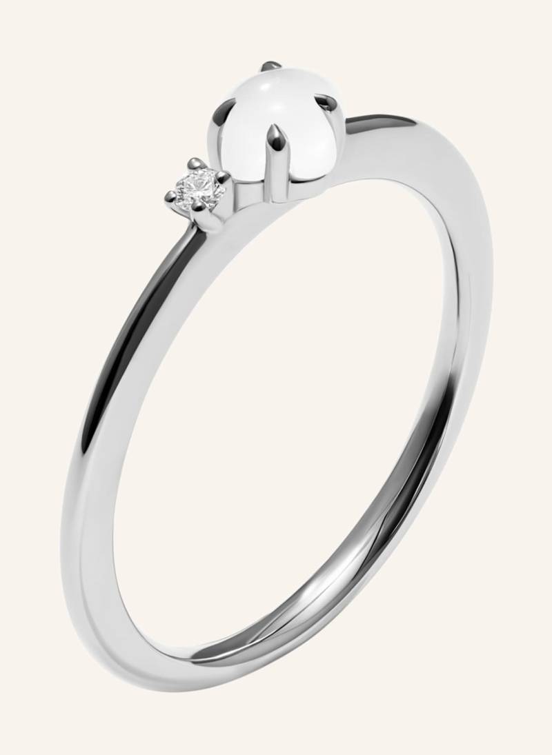 Vieri Ring Wolke Milchquarz Brillant Klein silber von VIERI