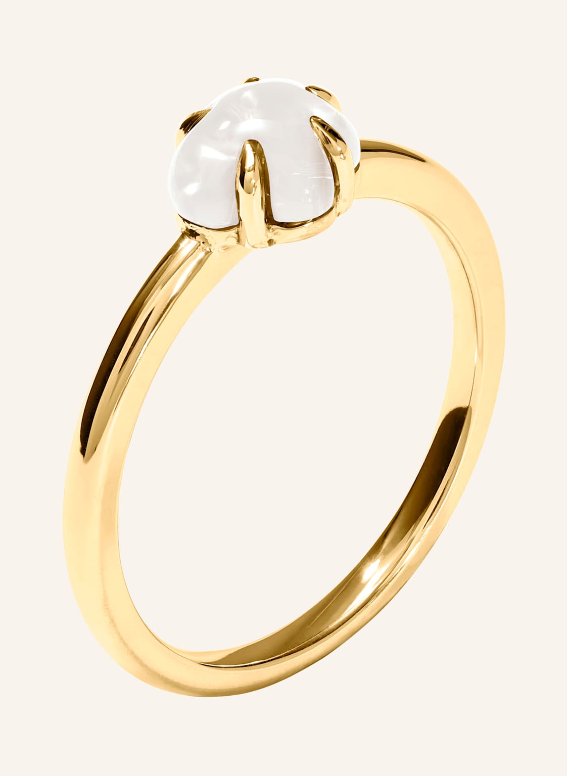 Vieri Ring Wolke Milchquarz Mittelgroß gold von VIERI