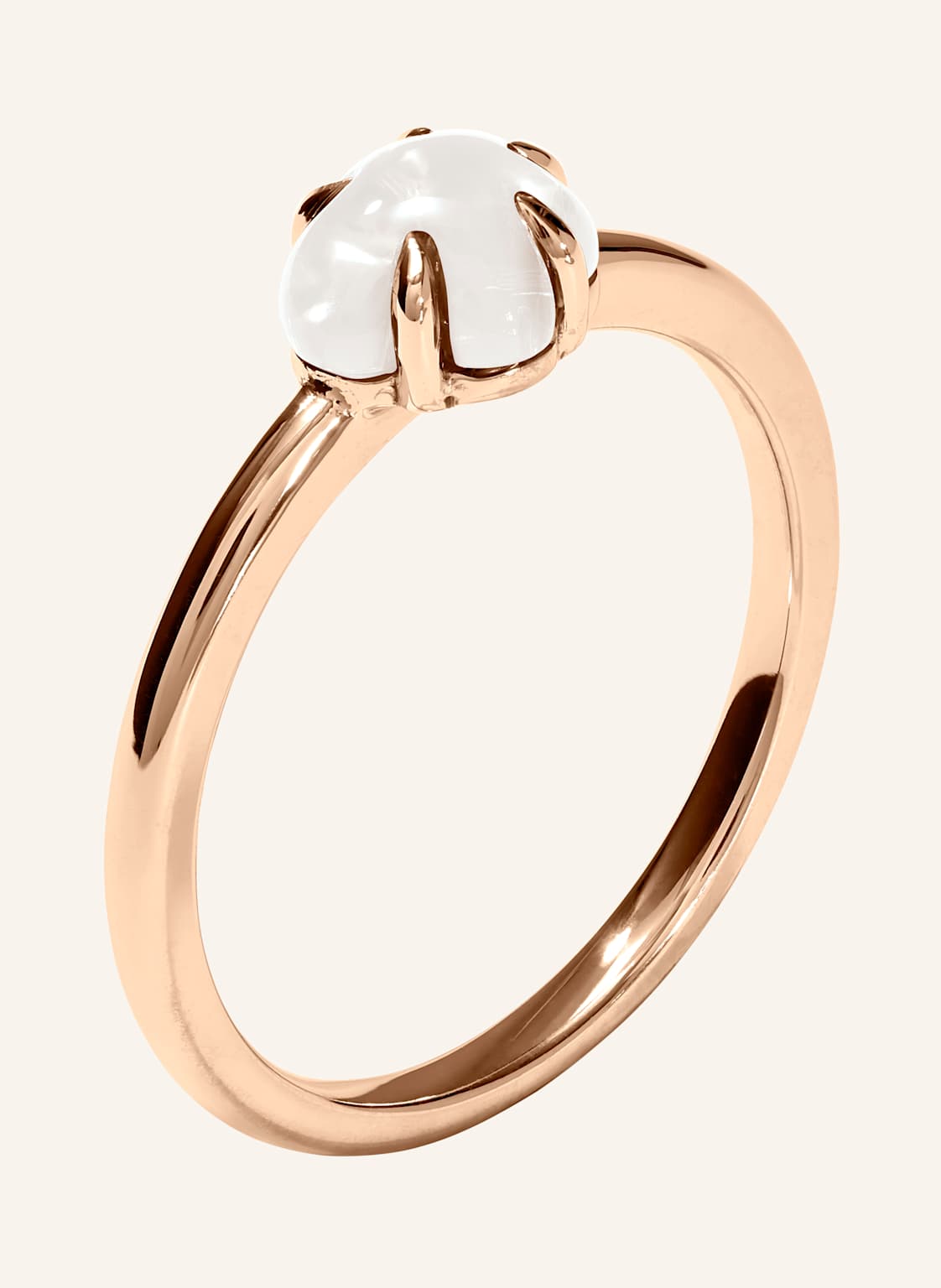 Vieri Ring Wolke Milchquarz Mittelgroß rosegold von VIERI