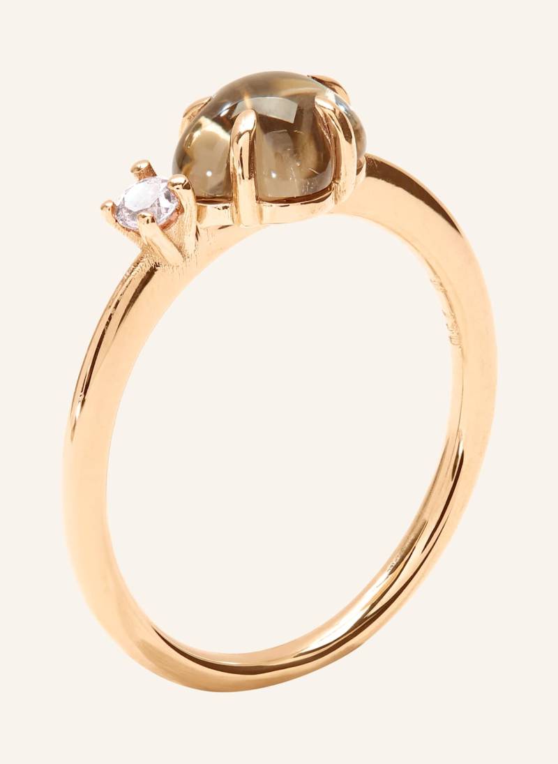 Vieri Ring Wolke Rauchquarz Brillant Mittelgroß rosegold von VIERI