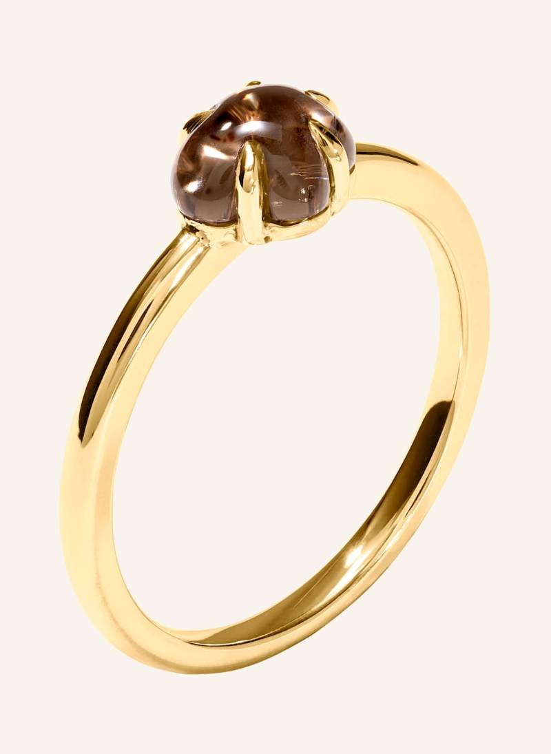 Vieri Ring Wolke Rauchquarz Mittelgroß gold von VIERI
