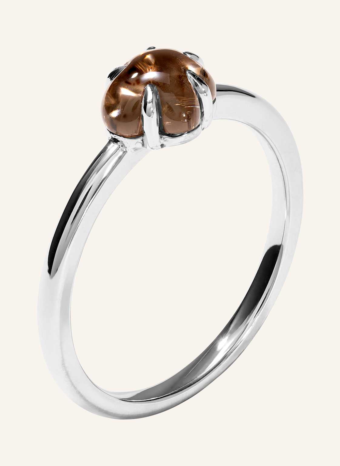 Vieri Ring Wolke Rauchquarz Mittelgroß silber von VIERI