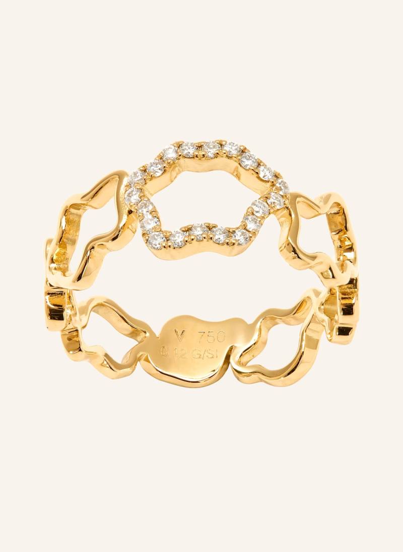 Vieri Ring Wolken Silhouetten Brillanten gold von VIERI