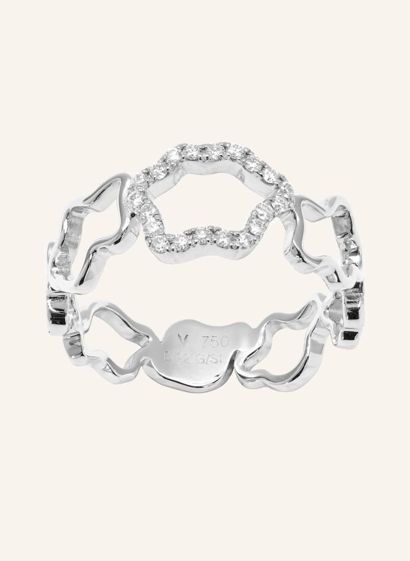 Vieri Ring Wolken Silhouetten Brillanten silber von VIERI