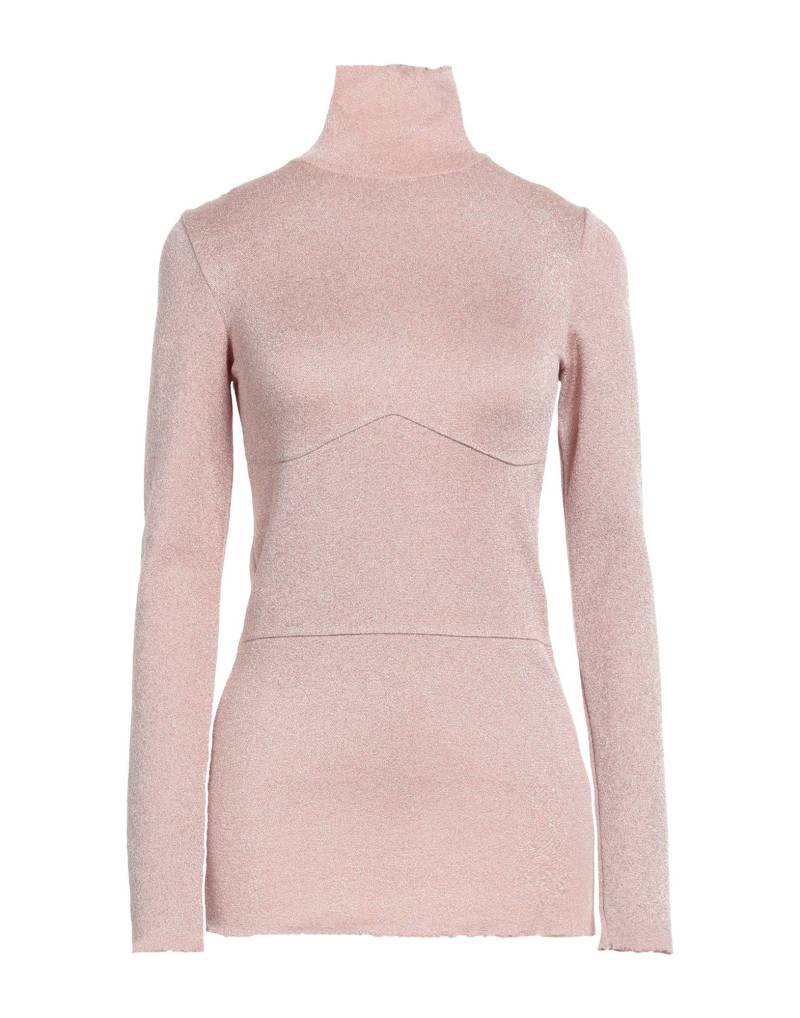 VIKI-AND Rollkragenpullover Damen Hellrosa von VIKI-AND