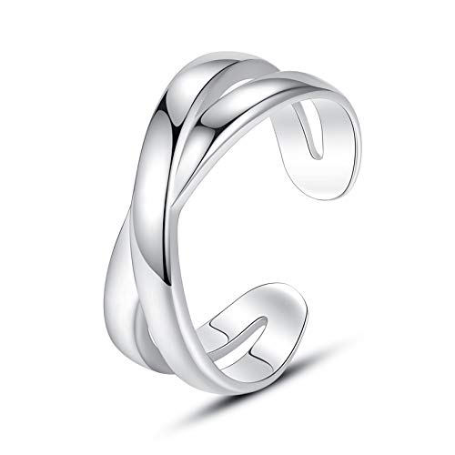 VIKI LYNN 925 Sterling Silber Offenes Kreuz Gelenk Knöchel Ring Pinky Tail Ringe für Frauen von VIKI LYNN
