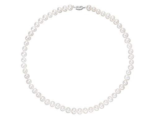 VIKI LYNN Perlenkette AAA 8-9 mm Süßwasser-Zuchtperle Sterling Silber Schmuck für Damen-51 cm von VIKI LYNN