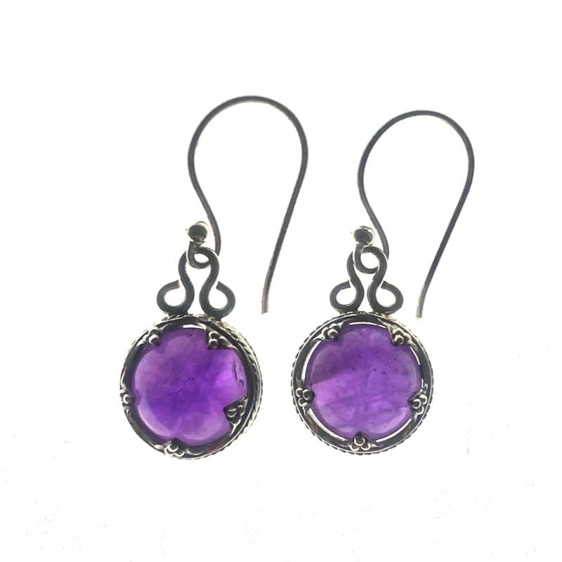 Gotland Kugel Ohrringe - Amethyst Und Silber | Handgefertigt Von Viking Kristall Gotland Kugel Ohrringe - Amethyst Und Silber | Handgefertigt Von Viking Kristall von VIKINGKRISTALL