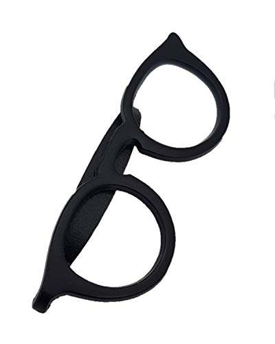 VIKINGS Krawattenklammer Brille, Krawattennadel Brille:Schwarz von VIKINGS