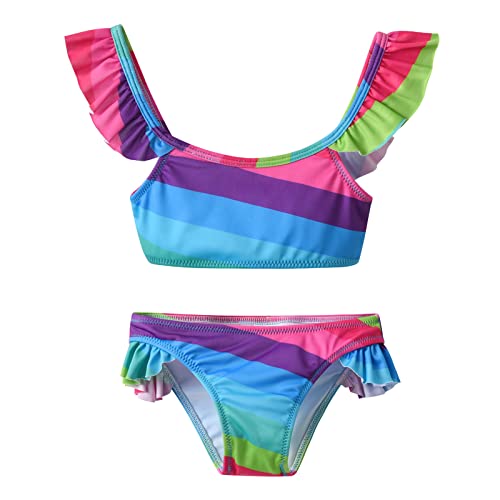 VIKITA Mädchen Badeanzug Bikinis Kinder Schwimmanzug Badebekleidung SM026 4T von VIKITA